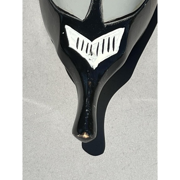 VTG Fetco Hand Carved Hand Painted Wooden Duck Decoy Glass Eyes 16" Bill To Tail - Picture 4 of 16